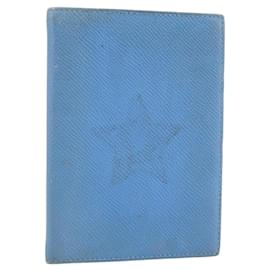 HERMES Couverture de Planificateur de Jour Cuir Bleu Clair Auth bs33531 - Hermès