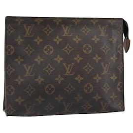 LOUIS VUITTON Poche Toilette Monogram 26 M47542 LV Auth ep13470