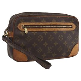 LOUIS VUITTON Clutch Marly Dragonne GM Monogram M51825 LV Auth ka2532