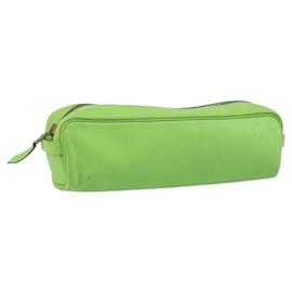 HERMES Étui à Stylo Scribe Cuir Vert Clair Auth 172578 - Hermès