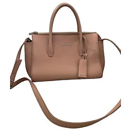 Borsa tote Boston Miu Miu in pelle rosa