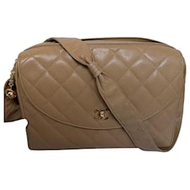 Borsa a tracolla in caviar Chanel