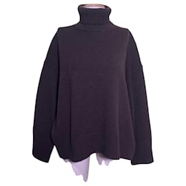 Soeur William Oversize Wollpullover Braun