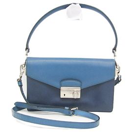Prada Saffiano Damen Leder Schultertasche