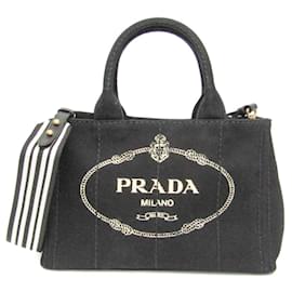 Borsa in denim da donna Prada Canapa