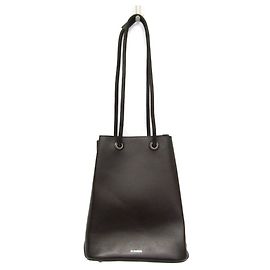 Borsa a tracolla con cordino Jil Sander in marrone scuro
