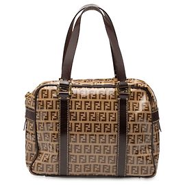 Borsa in cristallo Zucchino marrone Fendi