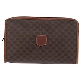 Céline Pochette in tela e pelle Macadam di Celine