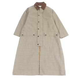 Autre Marque Abrigo de pana con cuello alto Glen check Barbour