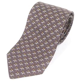 Hermes Jockey & Toy Horse Silk Tie - Hermès