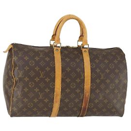 LOUIS VUITTON Bolsa Boston Monogram Keepall 45 M41428 LV Auth 171732