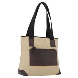 Borsa Tote GUCCI in nylon beige argento 28893 Auth bs33439