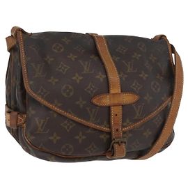 LOUIS VUITTON Borsa a Spalla Monogram Saumur 30 M42256 LV Auth ka2544