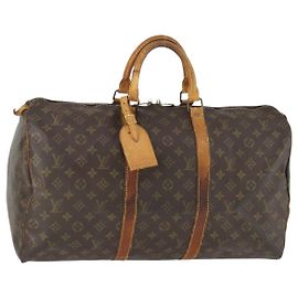 LOUIS VUITTON Sac Boston Monogram Keepall 50 M41426 LV Auth 171390
