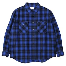 Camisa de lana de franela de manga larga CELINE PARIS - Céline