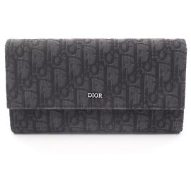 Portafoglio Lungo con Patta Dior Oblique in Jacquard Christian Dior
