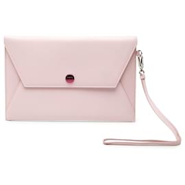 Clutch Busta in Pelle di Vitello Rosa Dior
