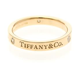 Tiffany & Co Anello Piatto Tiffany 3P Diamante in Oro Rosa