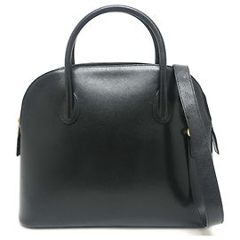Céline Bolsa tote grande 2-em-1 em couro preto vintage Celine