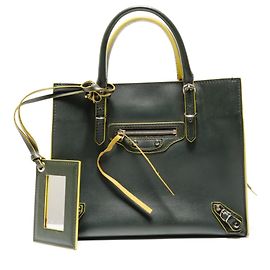 Borsa a mano in pelle Balenciaga Paper Mini A6 a 2 vie