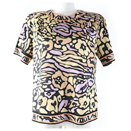 Autre Marque LEONARD FASHION Top de algodón de manga corta con diseño integral