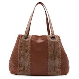 Bottega Veneta Cabat Ayers Leder Python 2-Wege Tote Bag