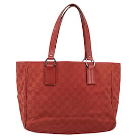 Gucci Vintage Open Tote GG Canvas and leather Medium