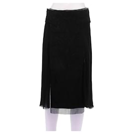 Falda midi de tul negra Gucci