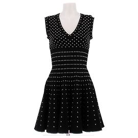 Alaïa Abito nero e bianco in lana