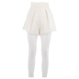 Short bianco con punti di ricamo - Zimmermann