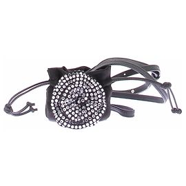 Magda Butrym Mini borsa con fiore di strass