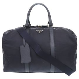 Bolso Boston Prada 2 en 1 en azul marino