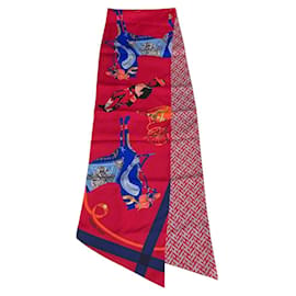 HERMES Sciarpa Maxi Twilly TOUT EN CARRE Rossa da Donna - Hermès
