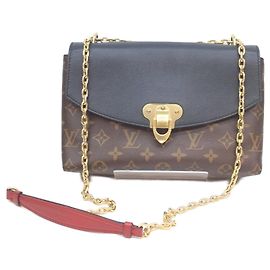Borsa a Spalla Saint-Placide in Taurillon Noir Monogram Louis Vuitton