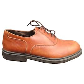 Richelieu King Street Sapatos de Couro Marrom Claro - Autre Marque