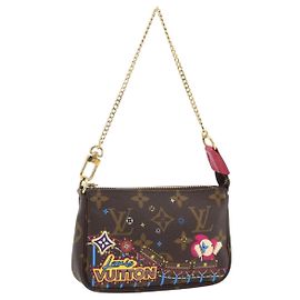 LOUIS VUITTON Monogram Vivienne Mini Pochette Accessoires M81637 Auth 167034SM