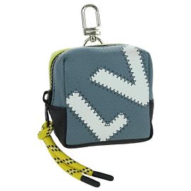 LOUIS VUITTON Pochette Quadrata Charm in Pelle Blocchi di Colore Grigio M00739 Auth ARZ207M