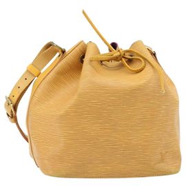LOUIS VUITTON Borsa a Spalla Petit Noé Epi Gialla M44109 LV Auth ka2646