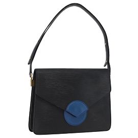 LOUIS VUITTON Borsa a Spalla Epi Osh Nera Blu M52445 LV Auth 172755