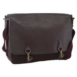 LOUIS VUITTON Bolsa de Hombro Taiga Delsous Acajou M30166 LV Auth ka2721
