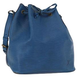 LOUIS VUITTON Epi Petit Noe Shoulder Bag Blue M44105 LV Auth 165858