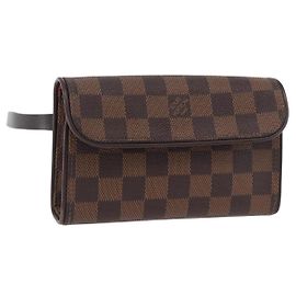 LOUIS VUITTON Borsa a vita Pochette Florentine Damier Ebene N51856 Auth LV 171517A