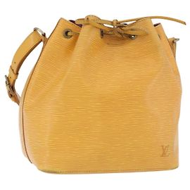LOUIS VUITTON Borsa a Spalla Petit Noé Epi Gialla M44109 LV Auth LNZ242