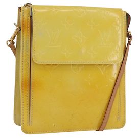 LOUIS VUITTON Monogram Vernis Motto Accessory Pouch Gris M91030 LV Auth BA11103