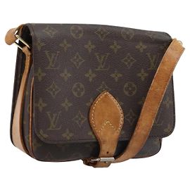LOUIS VUITTON Borsa a Spalla Monogram Cartouchiere MM M51253 LV Auth 172797