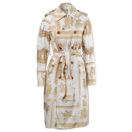Autre Marque Tao by Comme des Garçons Gold Baroque Pattern Trench Coat