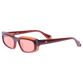 Autre Marque Gafas de sol marrones con lentes naranjas