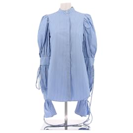 Camicia a righe blu e bianche in cotone - Etro
