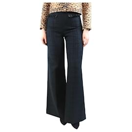 Sandro Schwarze Tweed-Hosen - Größe UK 8