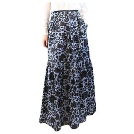 Erdem Gonna maxi floreale blu Amanda - taglia UK 10